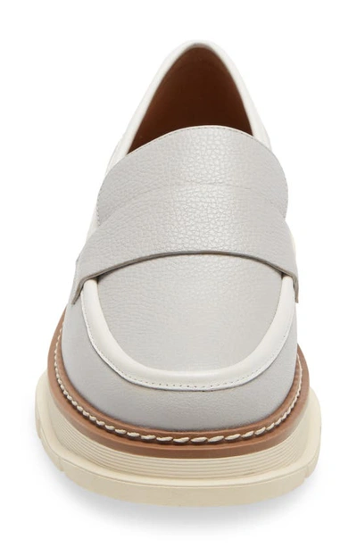 Linea Paolo Minka Loafer In Light Grey Leather