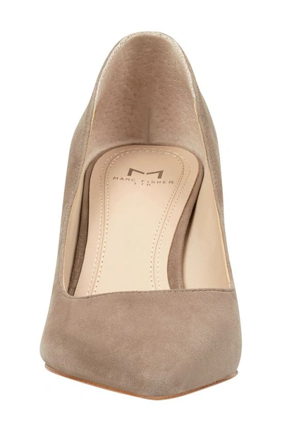 Marc Fisher Ltd Zala Block Heel Pump In Coco Suede