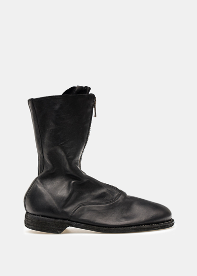 Guidi Black 310 Front Zip Army Boots