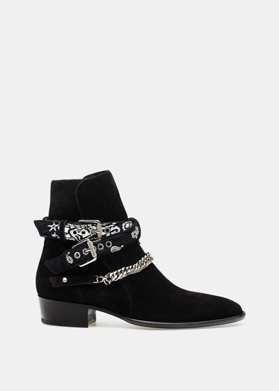Amiri Bandana Buckle Ankle Boots - 黑色 In Black