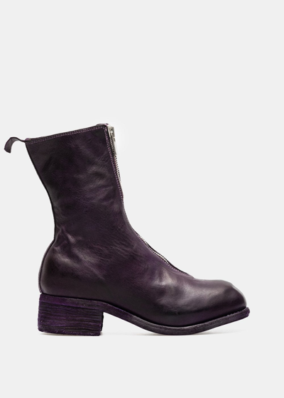 Guidi Purple Pl2 Front Zip Boots