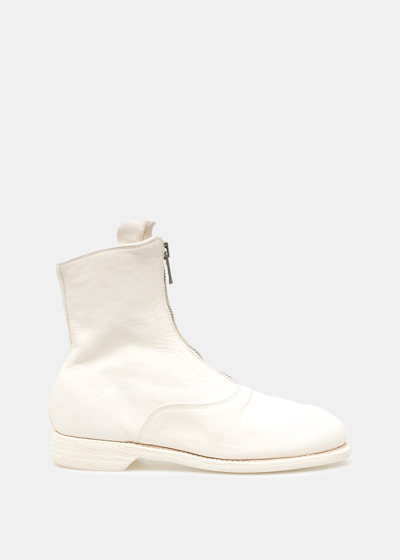 Guidi White 210 Front Zip Boots | ModeSens