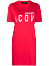 DSQUARED2 DSQUARED2 WOMEN'S RED COTTON DRESS,S80CT0006S23009315 S