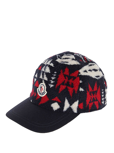 Moncler Multi-coloured Cotton Baseball Cap In Multicolor