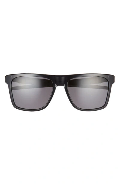 Oakley 57mm Polarized Rectangular Sunglasses In Black Grey