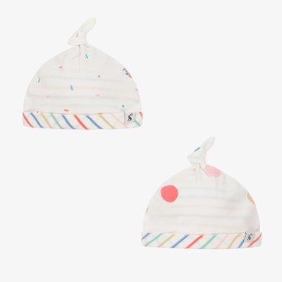 Joules Babies' White Peter Rabbit Hats (2 Pack)