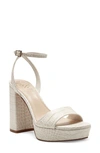 Vince Camuto Pendry Ankle Strap Platform Sandal In Ivory