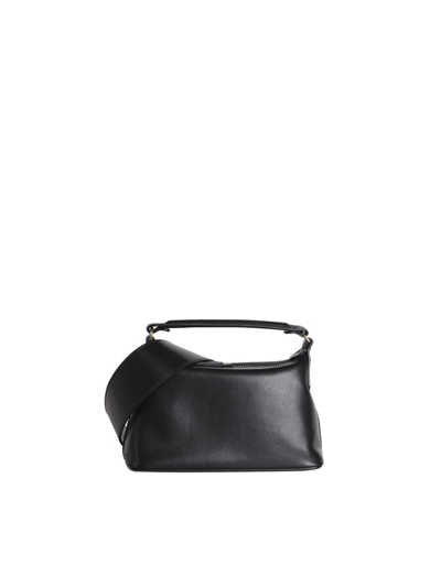 Liu •jo Small Hobo Bag In Leather In Black