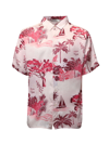 Laneus Tropical-print Short-sleeved Shirt In Pink