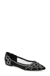 Journee Collection Batavia Rhinestone Flat In Black