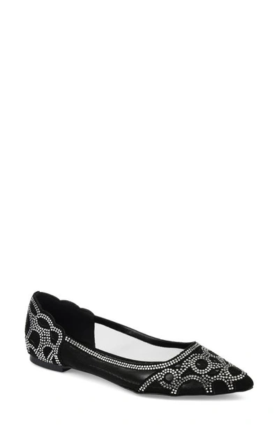 JOURNEE COLLECTION JOURNEE COLLECTION BATAVIA RHINESTONE FLAT
