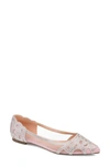 Journee Collection Batavia Rhinestone Flat In Blush