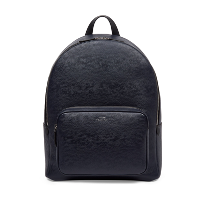 Smythson Everyday Backpack In Ludlow In Navy