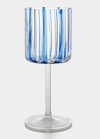 Tuttoattaccato Blue Striped Wine Glass