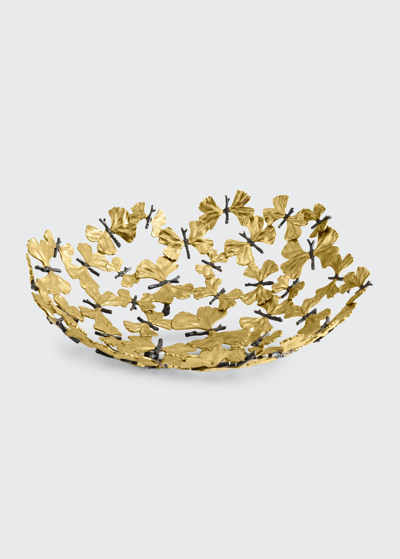 Michael Aram Butterfly Ginkgo Centerpiece Bowl In Bronze
