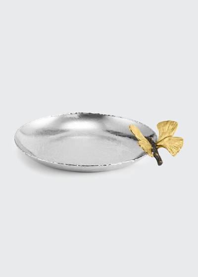 Michael Aram Butterfly Ginkgo Round Trinket Tray