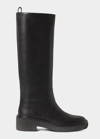 LOEFFLER RANDALL TALL LEATHER PULL-ON BOOTS
