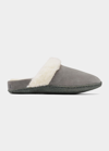 Sorel Nakiska Ii Faux Shearling Lined Slide Slipper In Quarry, Grill
