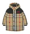 BURBERRY KIDS HOUSE CHECK PUFFER COAT