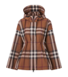 BURBERRY HOODED CHECK JACKET