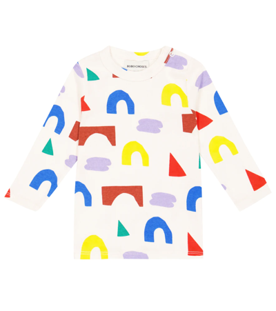 Bobo Choses Babies' Kids Playful Printed Stretch-cotton Top In White