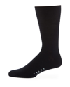 Falke Airport Wool-blend Socks In Navy