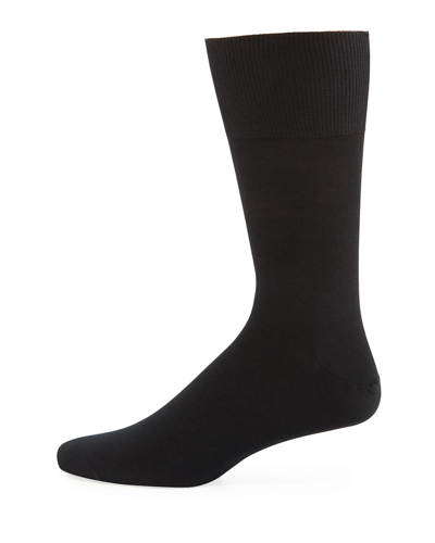 Falke Airport Wool-blend Socks In Black
