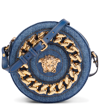 VERSACE MEDUSA DENIM CROSSBODY BAG