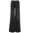 Frame Womens Inkwell Le Easy Wide Flare Flared-leg Mid-rise Recycled-cotton Jeans In Billups