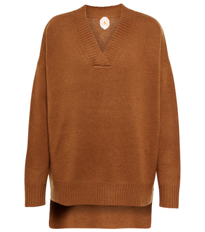 Jardin Des Orangers V-neck Wool And Cashmere Sweater In 225-54