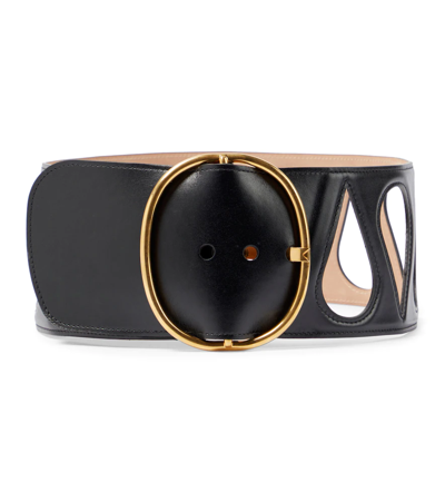 Alaïa Leather Belt In Noir
