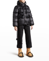 Moncler Genius Sydow Nylon Down Jacket In Black