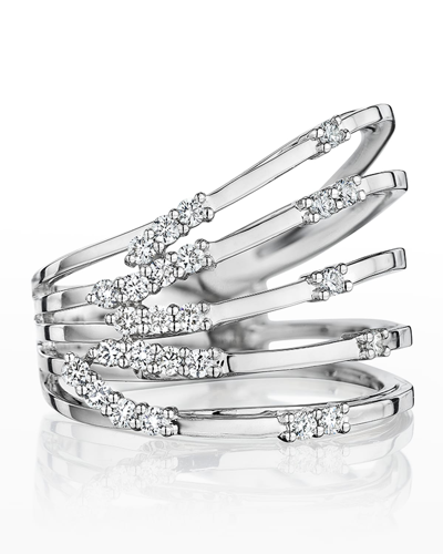 Hueb Women's Luminus 18k White Gold & Diamond Stacked Ring