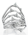 HUEB 18K LUMINUS WHITE GOLD DIAMOND RING