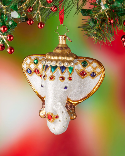 Christopher Radko 5.5" Opulent Elephant Christmas Ornament