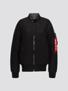 Alpha Industries Ma-1 Down Flight Jacket W In Black