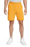 Nike Court Dri-fit Advantage Men's Tennis Shorts In Light Curry,white