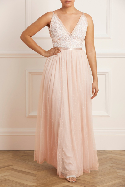 Needle & Thread Aurelia Bodice Cami Gown In Pink | ModeSens