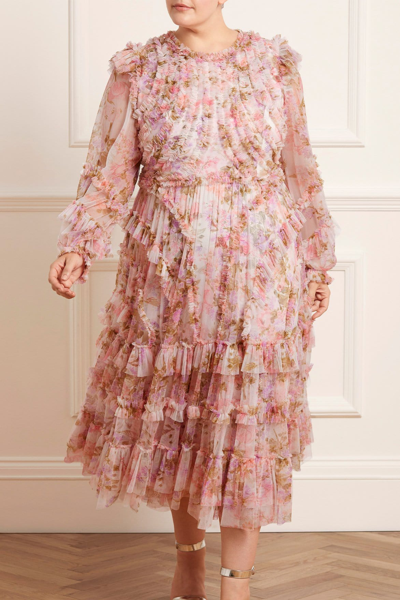 Ballerina Dress Needle And Thread Ruffle Dress Needle Thread Darling Meadow  Ruffle Ballerina Dress In Multi