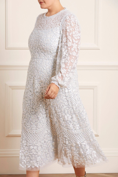 fitted lace wedding dress Ballerina Dress in White – Ivy City Co main image 0