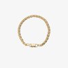 LAURA LOMBARDI GOLD-PLATED CURB CHAIN BRACELET,BROWNSEXCLCURBBRACELET17650466