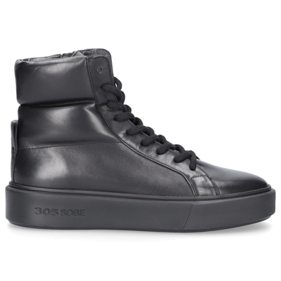 305 Sobe High-top Sneakers Neal Calfskin In Black