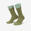 Nike Everyday Plus Cushioned Training Crew Socks In Green