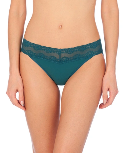 Natori Bliss Perfection Soft & Stretchy V-kini Panty Underwear In Chestnut Luxe Leopard Print