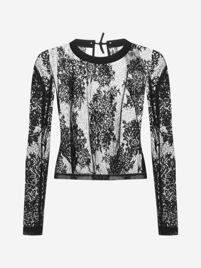 Gcds Lace Top In Black