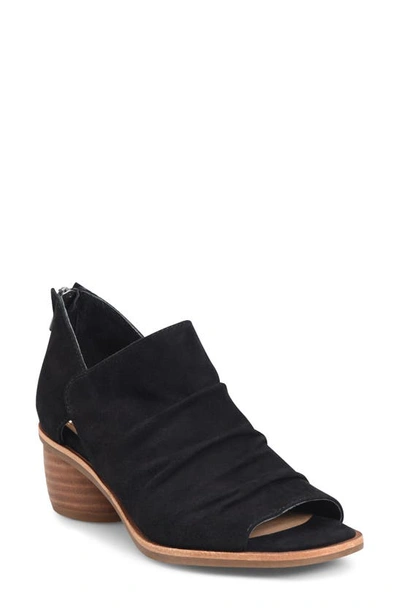 Söfft Catelyn Peep Toe Bootie In Black