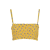 TORY BURCH COSTA YELLOW FLORAL-PRINT BIKINI TOP