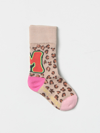 LITTLE MARC JACOBS GIRLS' SOCKS LITTLE MARC JACOBS KIDS COLOR BEIGE,D27261022