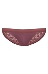 Cache Coeur Serena Lace Maternity Bikini In Plum