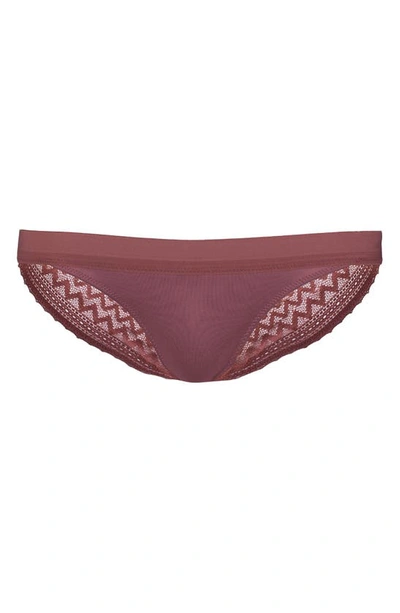 Cache Coeur Serena Lace Maternity Bikini In Plum